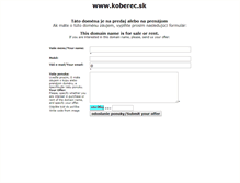 Tablet Screenshot of koberec.sk